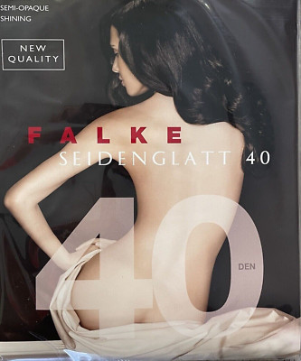 FALKE Seidenglatt 40 DEN Strumpfhos New Quality Größe S Farbe MUD