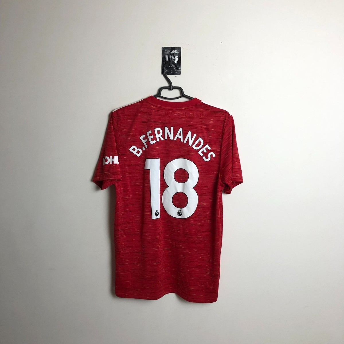 B.Fernandes Manchester United Home football shirt 2020 - 21 Adidas