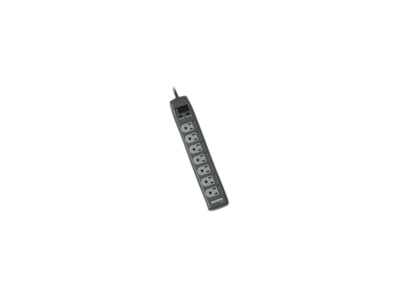 Minuteman MMS370 6 футов, 7 розеток, подавитель перенапряжений мощностью 1080 джоулей с защитой от детей