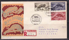 Rio Muni. 1964. Echsen, auf Einschreiben-FDC