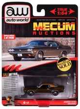 Auto World Mecum Dark Gold Metallic 1971 Dodge Challenger R/T  1:64 Diecast Car