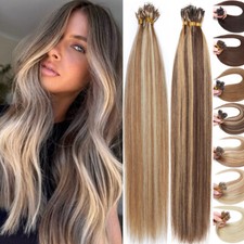 Ombre THICK Nano Beads 100 Real Human Hair Extensions Loop Nano Ring Microlink