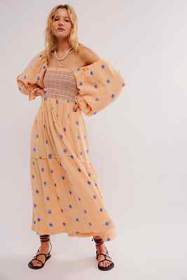 sachin and babi light blue dress Yumi Black Flower Embroidered Button Up Pinafore Dress main image 0