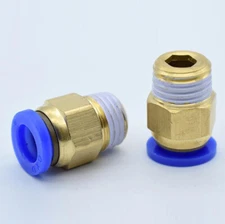 Pneumatic Straight Connector Joiner Coupling Metric Male Thread Water Fuel Hose