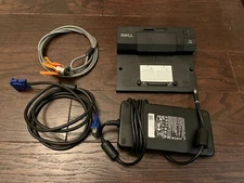 Dell E-Port II PR03x USB 3.0 Docking Station + AC Power + Cable + Lock
