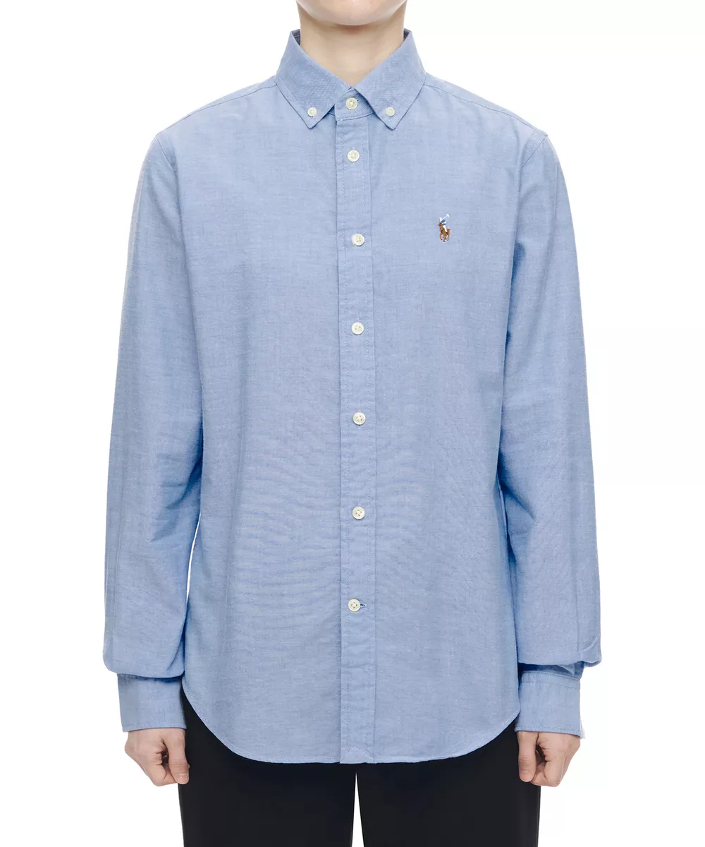 Polo Ralph Lauren Womens Classic Fit Oxford Button Down Shirt, BSR Blue, S  : : Clothing, Shoes & Accessories