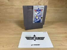 Top Gun Nintendo NES Video Game Cartridge W/ Manual Konami Vintage Retro