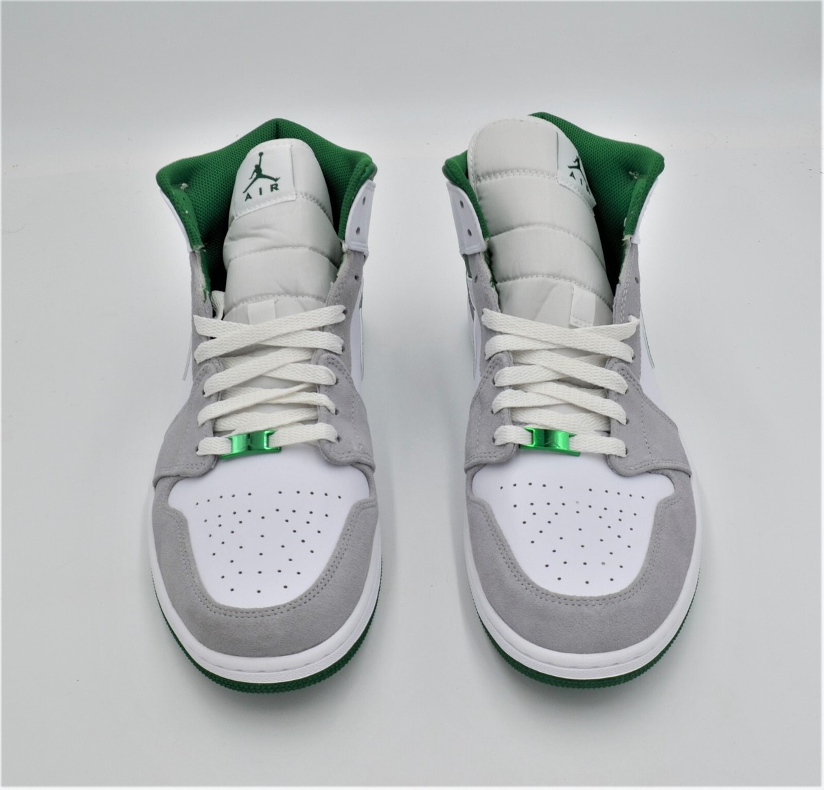NEW NIKE AIR JORDAN MID 1 SE MEN'S SHOES SIZE 13 HYPER GREEN GREY