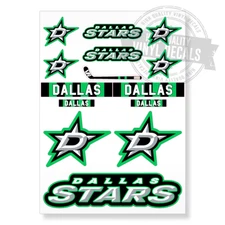 Dallas Stars NHL Hockey A4 High Quality Printed Vinyl Decal Sticker Kit New