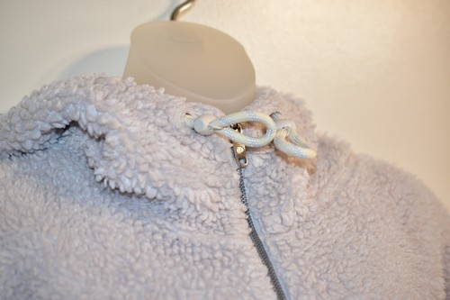 Sudadera con capucha Lululemon talla 12 Oh So Sherpa media cremallera lana suave DEFECTUOSA - Imagen 5 de 13