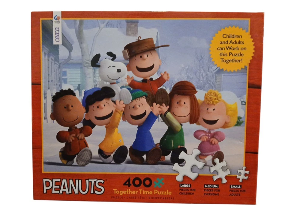 Peanuts Gang Ceaco Puzzle 400 Piece Together Time 18x24 Complete - Image 2 of 4
