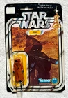 1977 Star Wars Jawa Vinyl Cape 12 Back MOC Kenner Canada French English Card