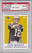 2008 Topps - Turn Back the Clock Tom Brady #9 (PSA 10)