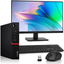 Lenovo ThinkCentre M715q Desktop Mini Ryzen 5 Pro 2400GE 8GB RAM 256GB SSD 24