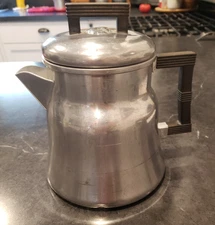 Vintage Wear-Ever Aluminum Percolator 3008 Stovetop Coffee Pot USA 8 Cup Camping