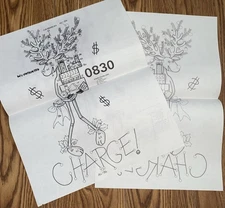 Tri-Chem Liquid Embroidery 0830 Charging Reindeer Christmas Transfer