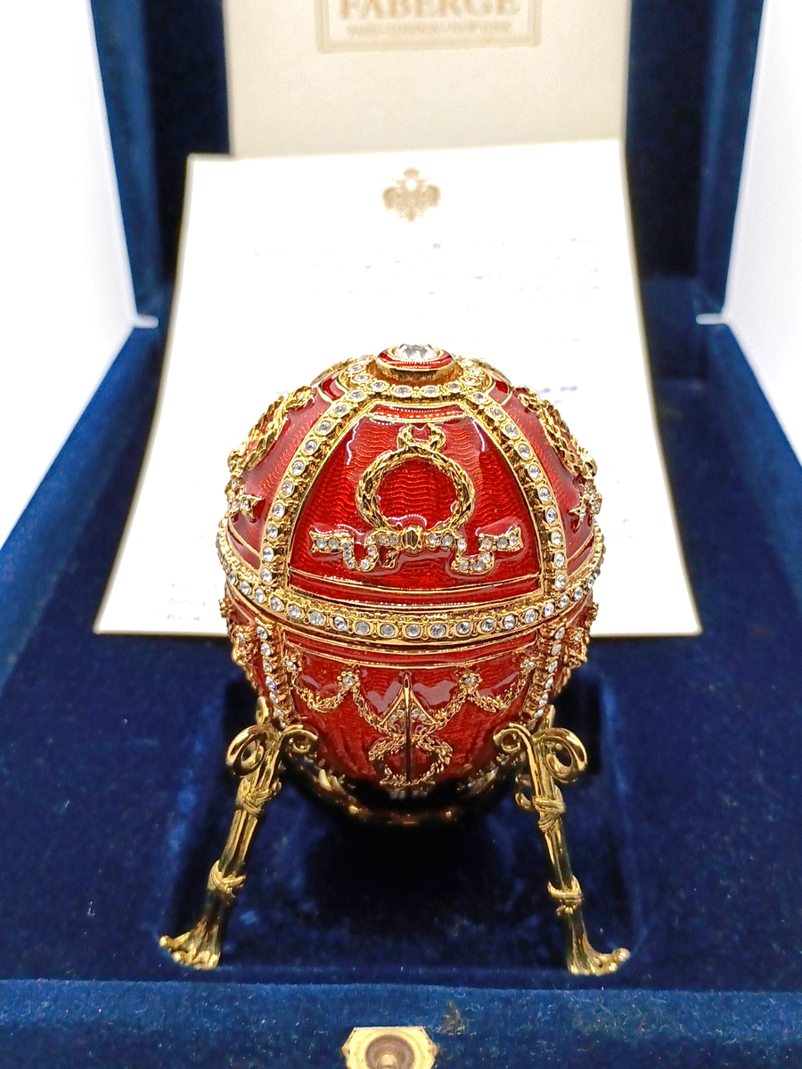 Imperial Collection Egg 赤と金 LADOGAより絵画のように美しい新作