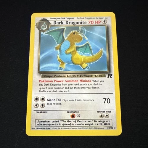 Dark Dragonite Rocket Non Holo 22/82 Pokemon Card WOTC 2000 TCG NM