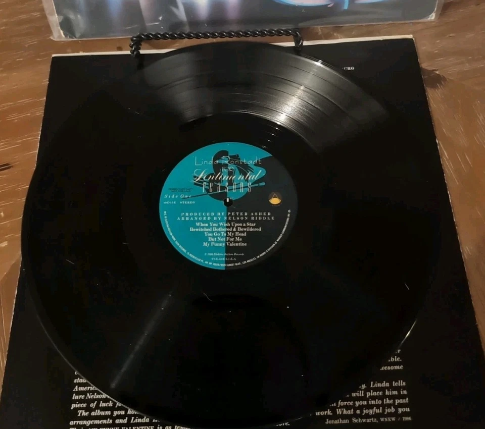 Linda Ronstadt w Nelson Riddle’s Orchestra For Sentimental Reasons 1986 Vinyl LP - Image 2 of 4