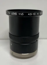 Computar TV Lens 1:1.5 4.5-10 1/2" CS Made in Japan- MINT Condition