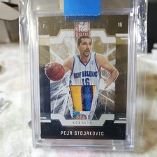 Peja Stojakovic Prime Patch 2009-10 Panini Donruss Elite 40/50 Hornets #74