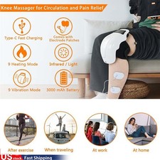 Knee Massager with Heat Vibration Infrared Therapy for Arthritis Pain Relief US-