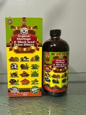 Organic Moringa Black Seed Detox Bitters 16oz Herbal Digestive Support