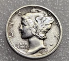 1928 S Mercury Dime US 90% Silver VF+. #110A