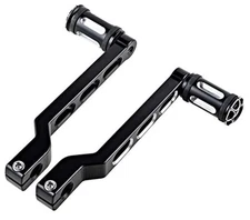Motorcycle Heel Toe Shift Levers Foot Pedals Edge Cut Shift Pegs for metallic