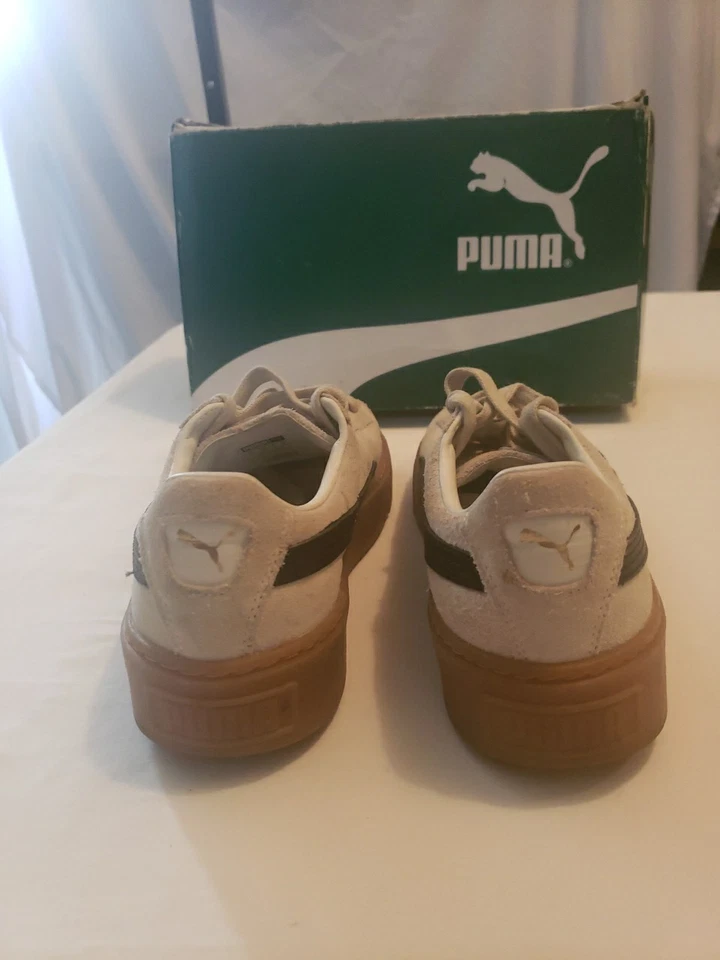 PUMA Women's Suede Core Platform Whisper White Puma Shoes Sneakers US 7 - Image 4 of 4
