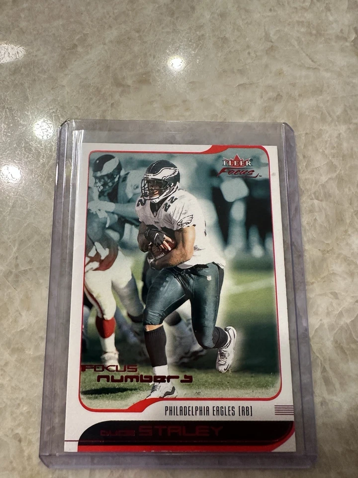 2001 Fleer Focus Numbers #74 Duce Staley /79 Philadelphia Eagles SSP Card Rare - Image 3 of 4
