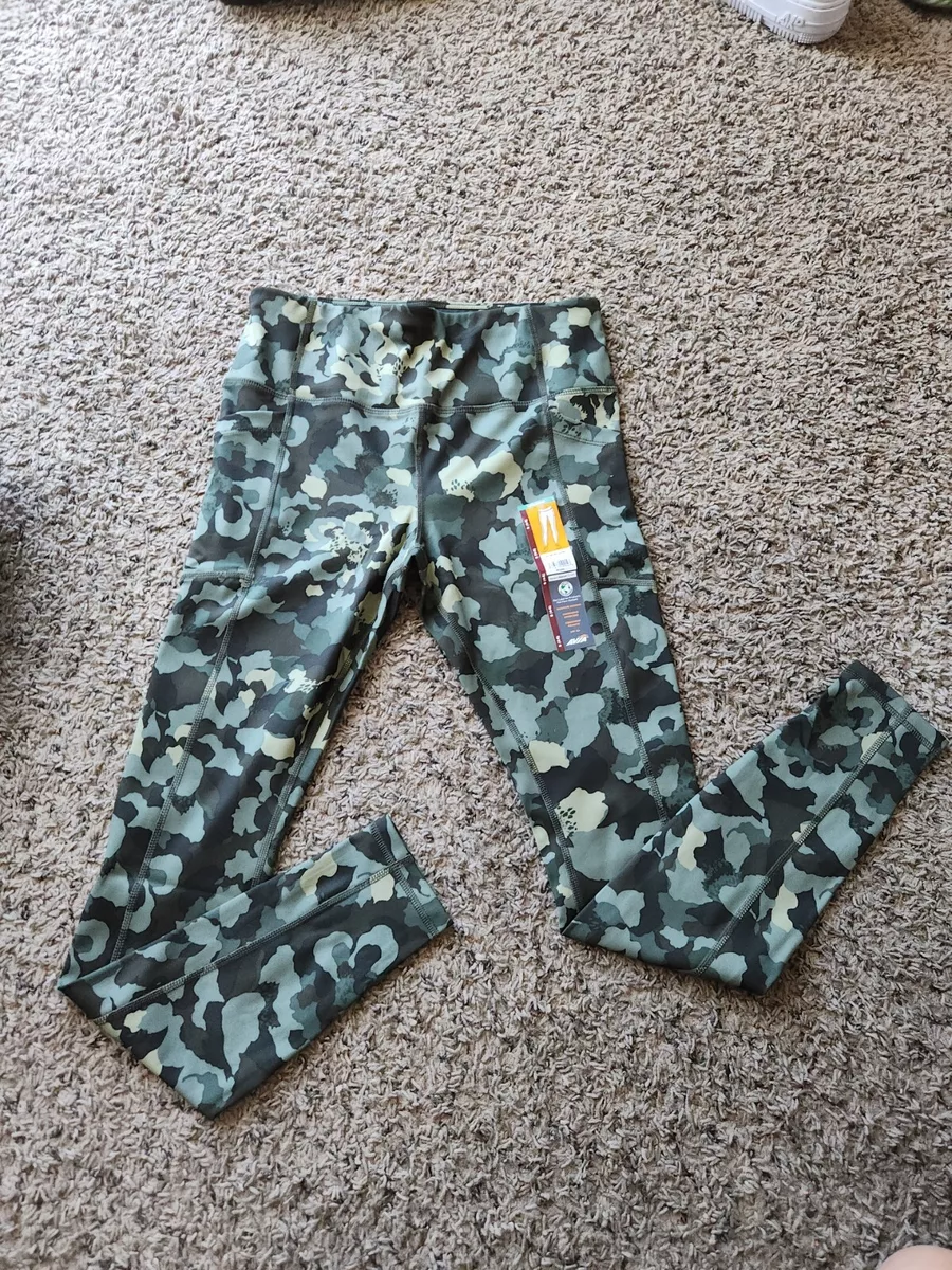 Avia Women Print Active Leggings With Pockets Petal Camo Size