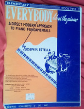 S/H BC1 SHEET MUSIC BOOK every body likes the piano fundamentals 48 pages