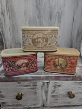 Vintage 1993 General Foods International Coffee Tins w/ lids