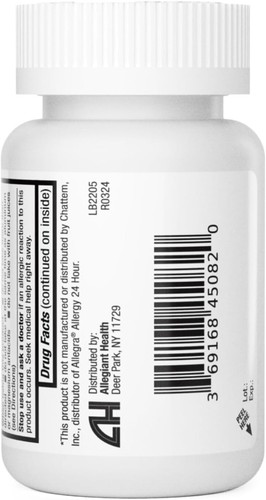 Fexofenadine Hydrochloride 180mg - Non-Drowsy 24-Hour Allergy Relief, 90 Caplets - Picture 6 of 10