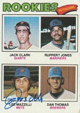 LEE MAZZILLI  NEW YORK METS SIGNED 1977 TOPPS CARD ROOKIE #488