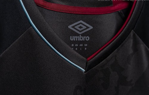 BURNLEY 2020/21 AWAY (2XL,XL,L,M) GRAY/BLACK UMBRO SH/SLEEVE SOCCER SHIRT JERSEY - Picture 8 of 11
