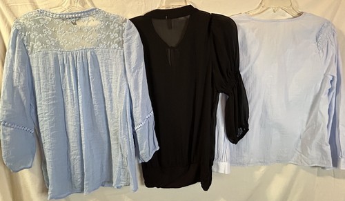 Set vier kleine Damenoberteile Shirts Boho Rüschen Old Navy neu mit Etikett, Zac & Rachel gebraucht, in einwandfreiem Zustand - Bild 10 von 24