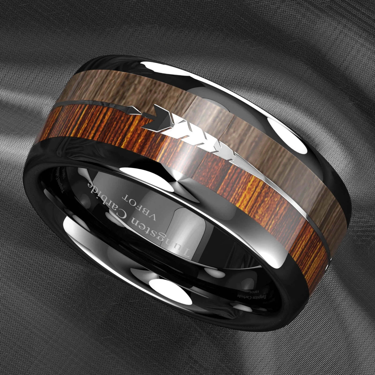 Dark men's deals wedding rings