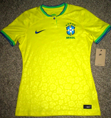 Brazil 2022 Womens XL Yellow Nike Soccer Jersey | eBay