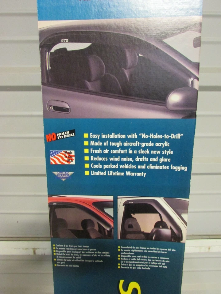 ¡NUEVO! GTS SPORTGARD DEFLECTOR VENTANA LATERAL, HUMO, CHEVY S-10 & GMC S15 1983-93 Foto 2 de 4