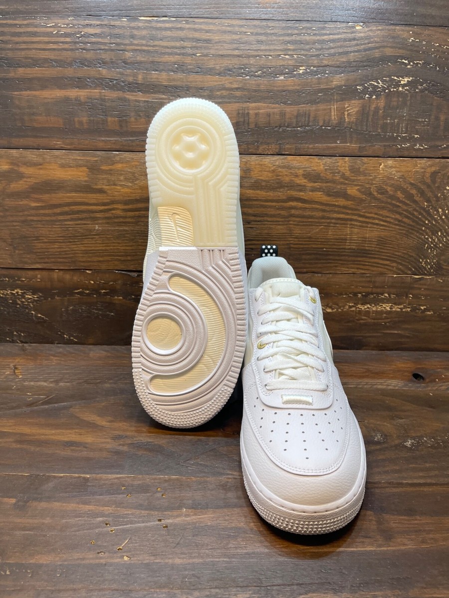 Nike Air Force 1 React White Sail Gold 40th Anniversary