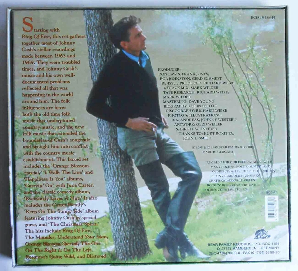 6 CD Box Johnny Cash: The Man In Black 1963 - 1969 (Bear Family) D 1995 - Bild 2 von 4
