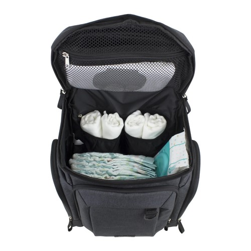 EASTSPORT WOOSTER ST BABY WICKELTASCHE DUNKELGRAU CHAMBRAY RUCKSACK 2 TEILIGES SET NEU - Bild 16 von 16