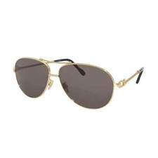 Authentic FRED FG40001U 30D Shiny Gold Polarized Smoke Lens Sunglasses - 59 mm