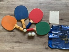 Vintage Imperial Official Equipment Table Tennis Set Paddles Balls Made In Japan