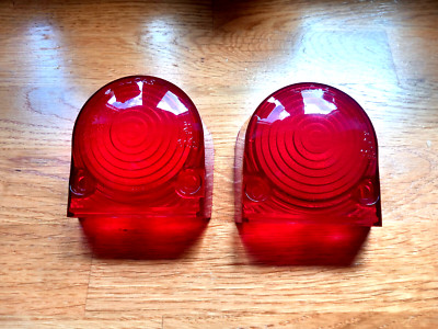 Classic Mini NOS Rare Mk1 Red Export Rear Lenses Traveller Estate Van Lucas 1275