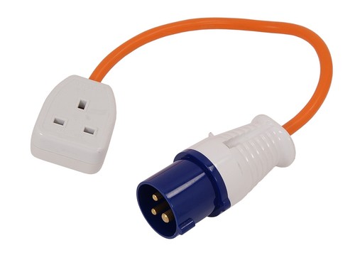 Fly Lead Crusader 13A-16A – Presa Blu 3 Pin Per Caravan E Motorhome (Spedizione Inclusa)