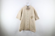 NOS Vtg 90s Paco Jeans Mens Size XL Baggy Fit Denim Jean Button Shirt Beige