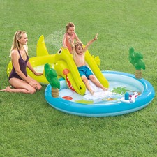BRAND NEW INTEX Inflatable Kids Gator Play Center Slide Pool 10ft 7 X 5ft 9